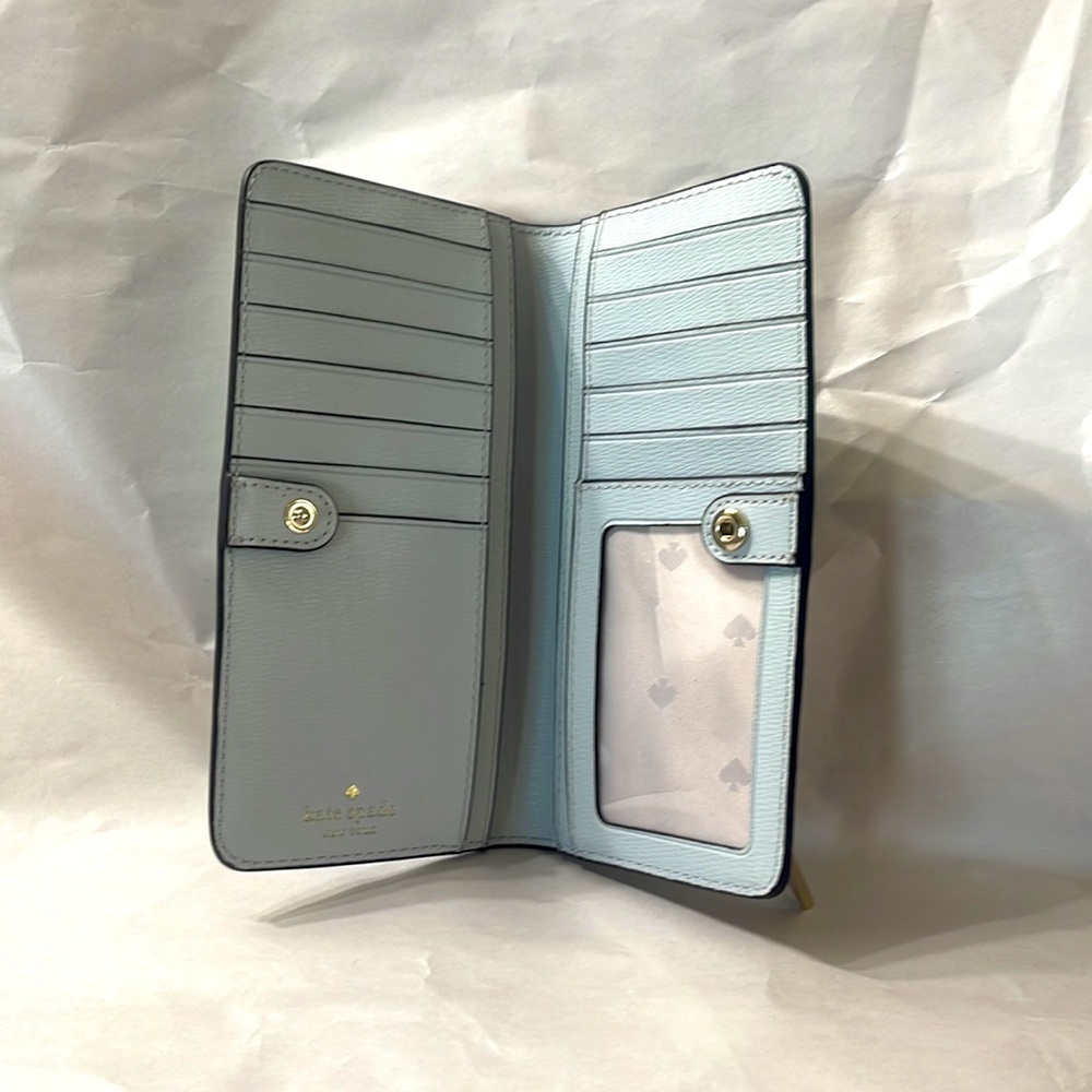 Slim bifold leather wallet by Kate Spade New York. - Picture 3 of 4